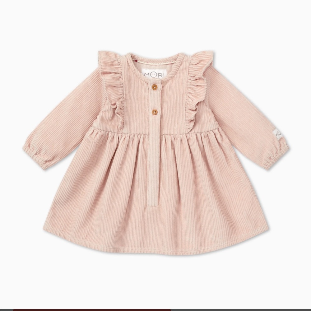 Corduroy Frilled Dress